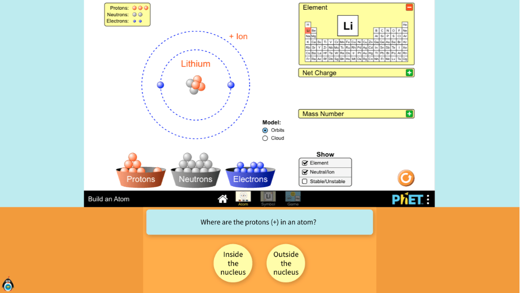 Atoms Review Questions: Opens in a New Tab