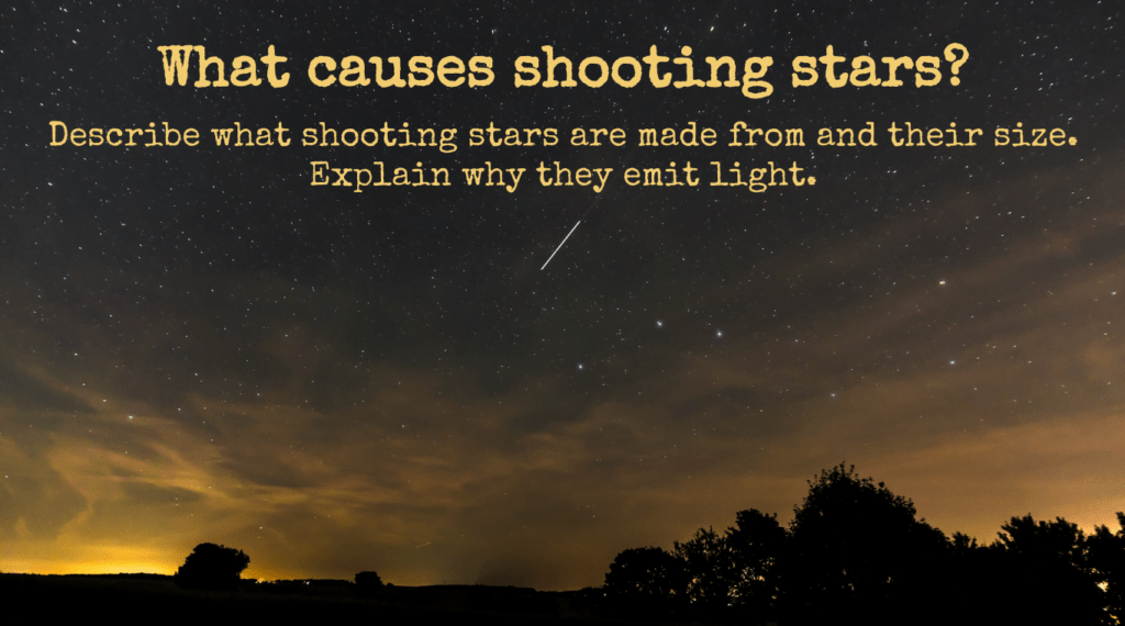 Starry Sky with a Shooting Star