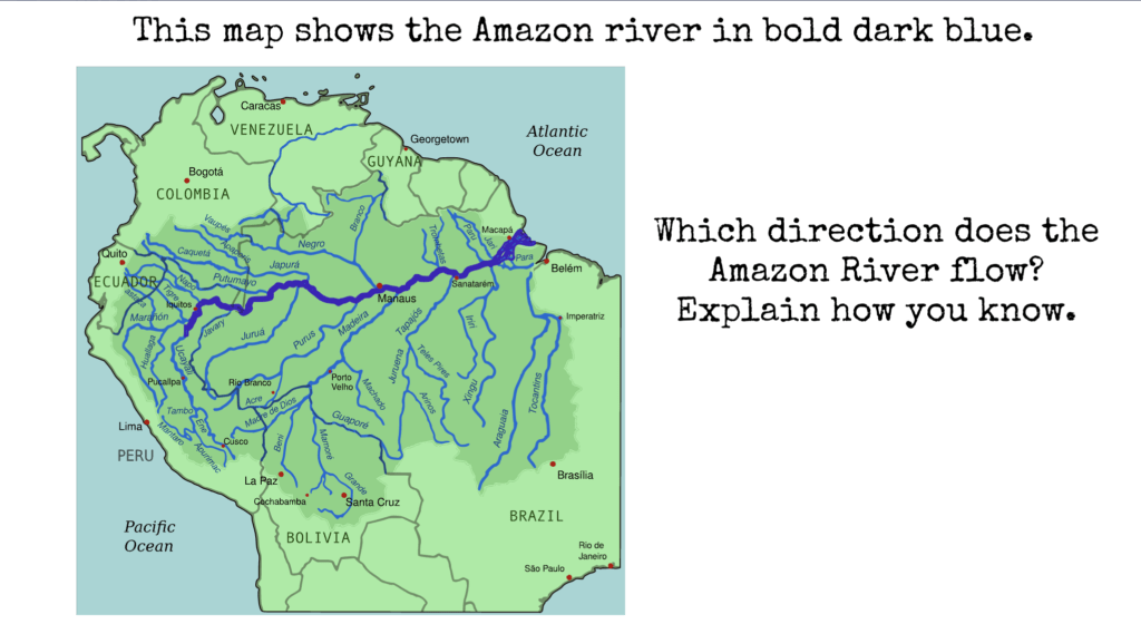 Map of the Amazon River