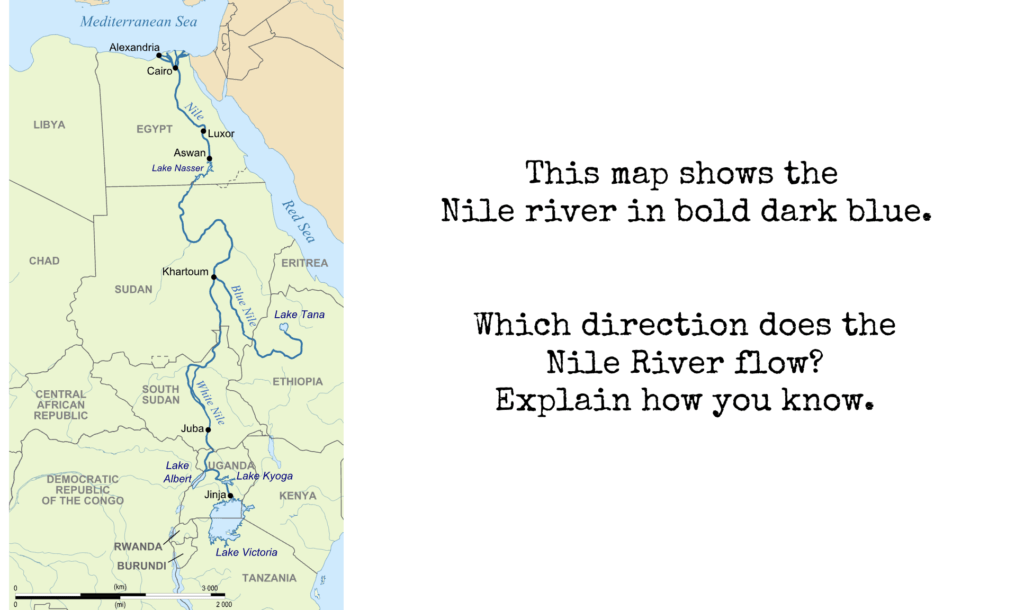 Map of the Nile River