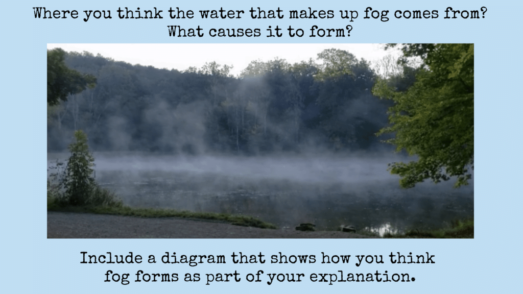 Fog over a lake