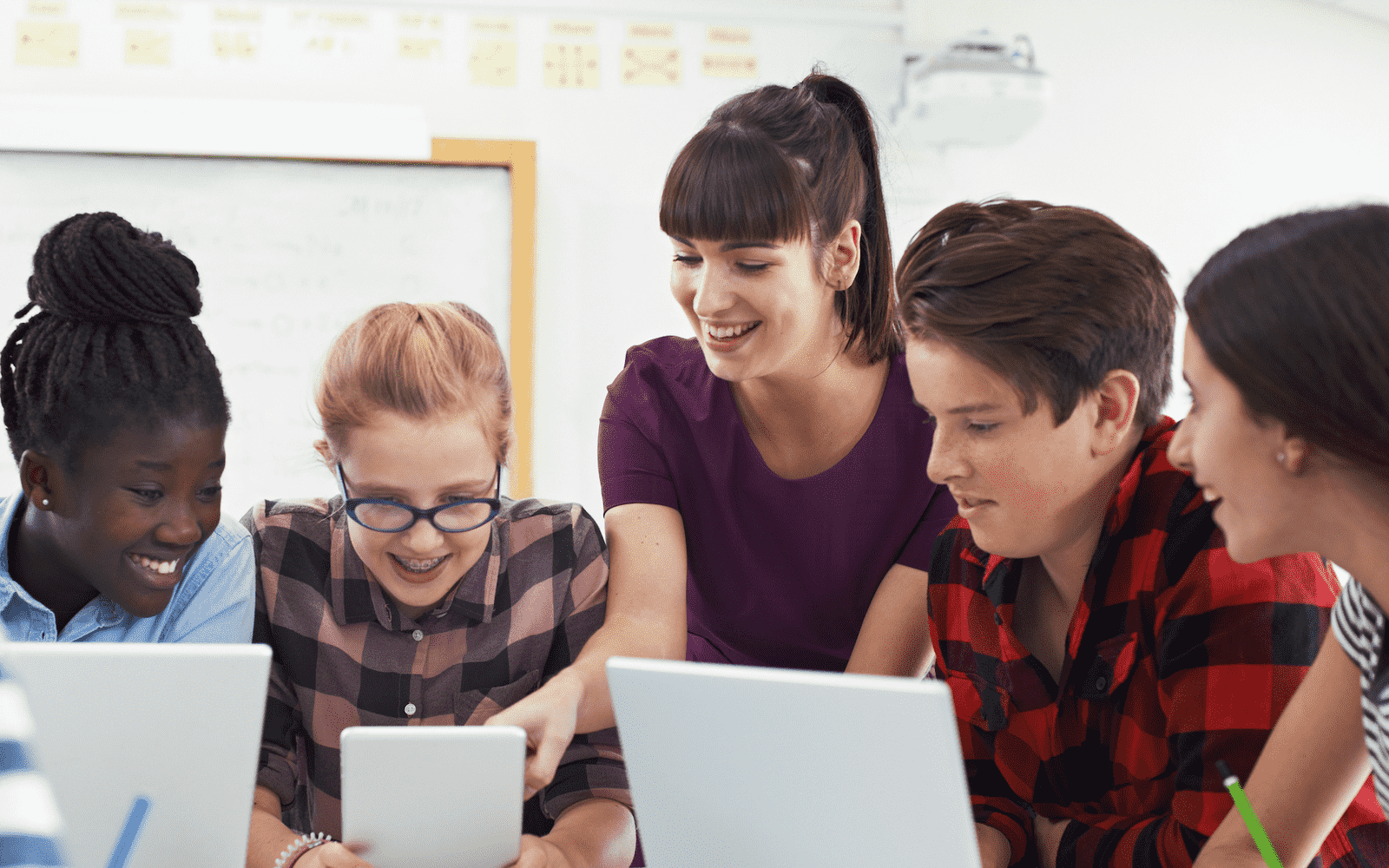 Students Working On Computers