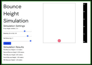 Ball Bounce simulation