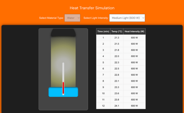 Heat Lamp Simulation