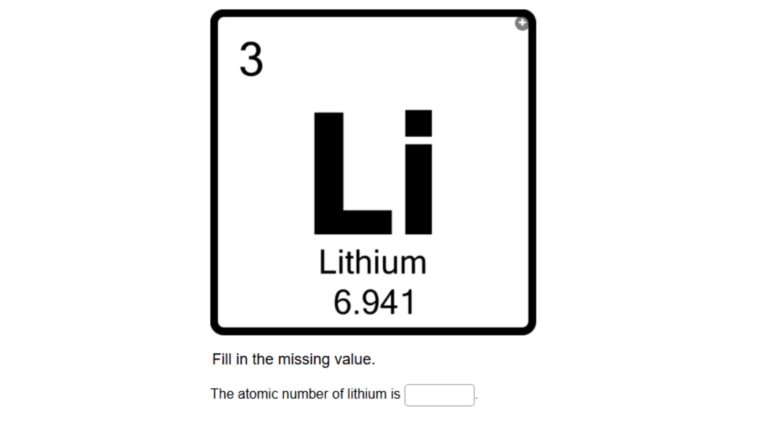 Lithium Atoms Activity
