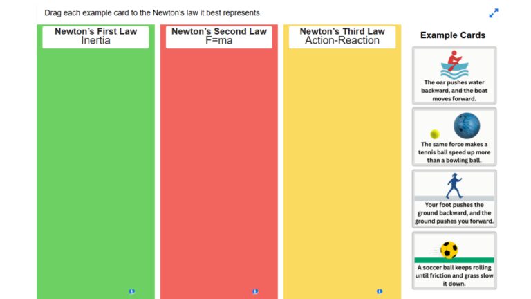 Newton's Laws Sort