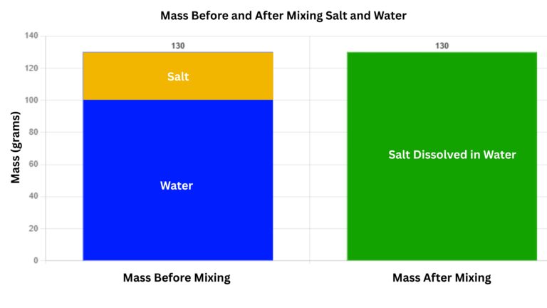 Conservation of Matter for Dissolving Salt