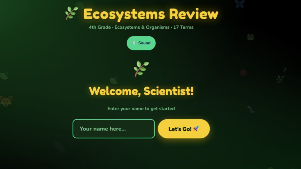 4.3 Vocab Review on Ecosystems