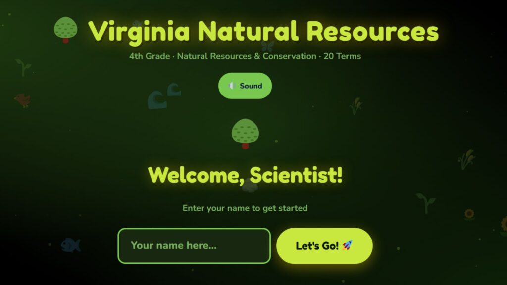 Virginia's Natural Resources Vocab Review