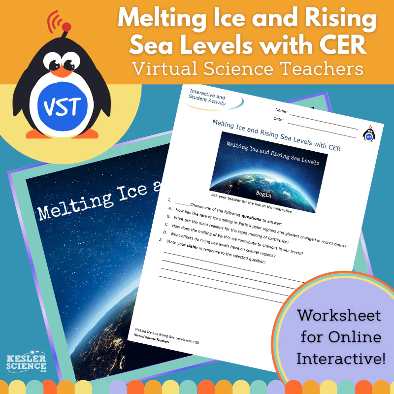 Cover Melting Ice Rising Seas Kesler Science Worksheet