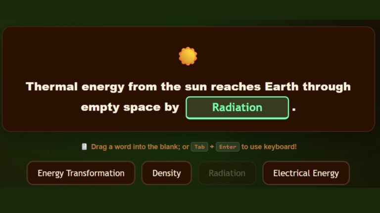 Energy Forms and Transformations Vocab