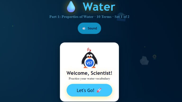 Properties of Water Vocab