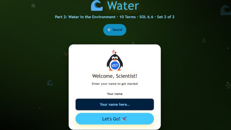 Water in the Environment Vocab Review